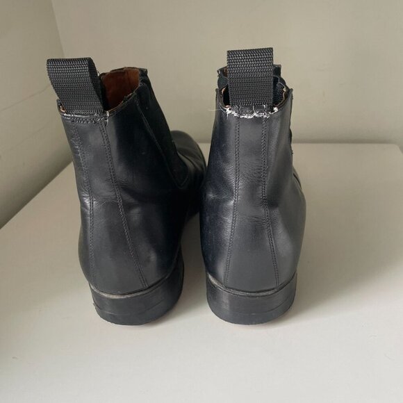 Dack's Leather Slip-on Chelsea Boots Shoes Mens 8 Black Versatile Modern Classic - Picture 8 of 11